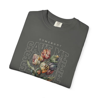 Jelly Somebody Save Me Floral Comfort Colors Tee - Sunlit Funlit Country Music Tees